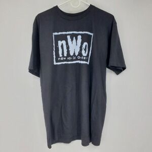 NWO New World Order Black T Shirt Wrestling Fan Apparel Size XL WWF WWE